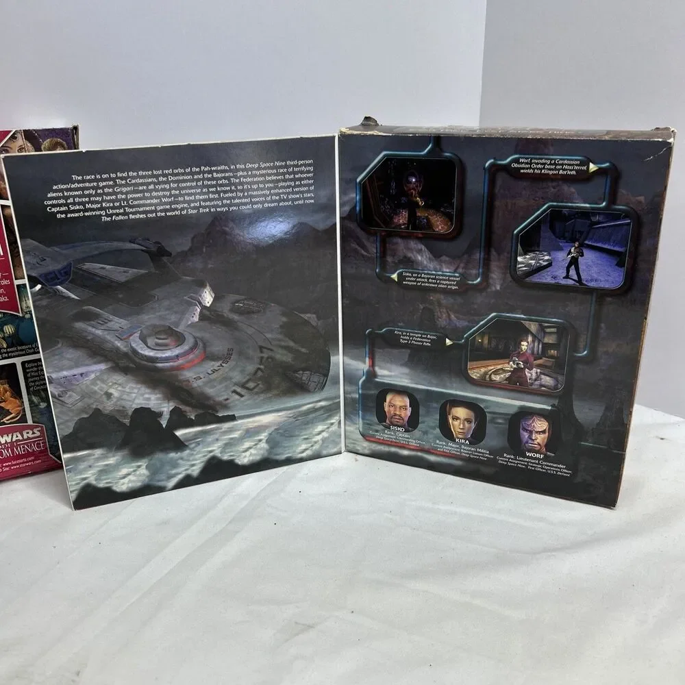 🔥LOT‎ OF 2 - STAR WARS PC GAMES - EPISODE 1 & THE FALLEN VGC